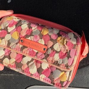 Vera Bradley Pink and Yellow Floral Wallet